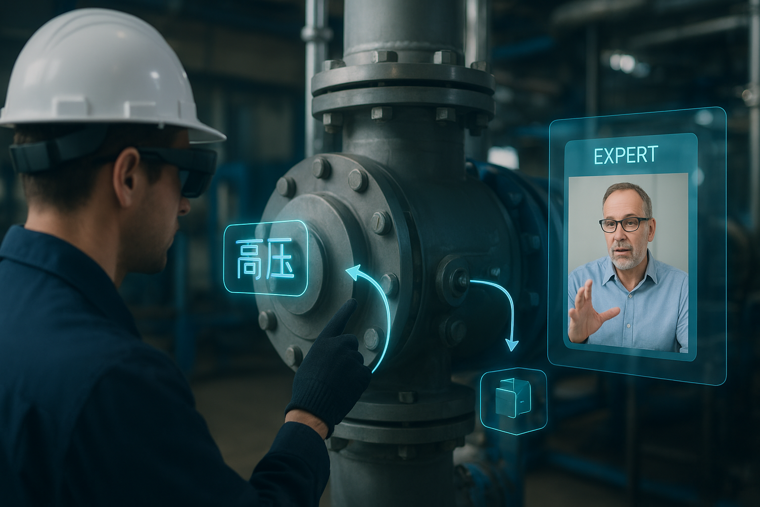 AR远程协助,AR远程指导,AR视觉指导,AR眼镜