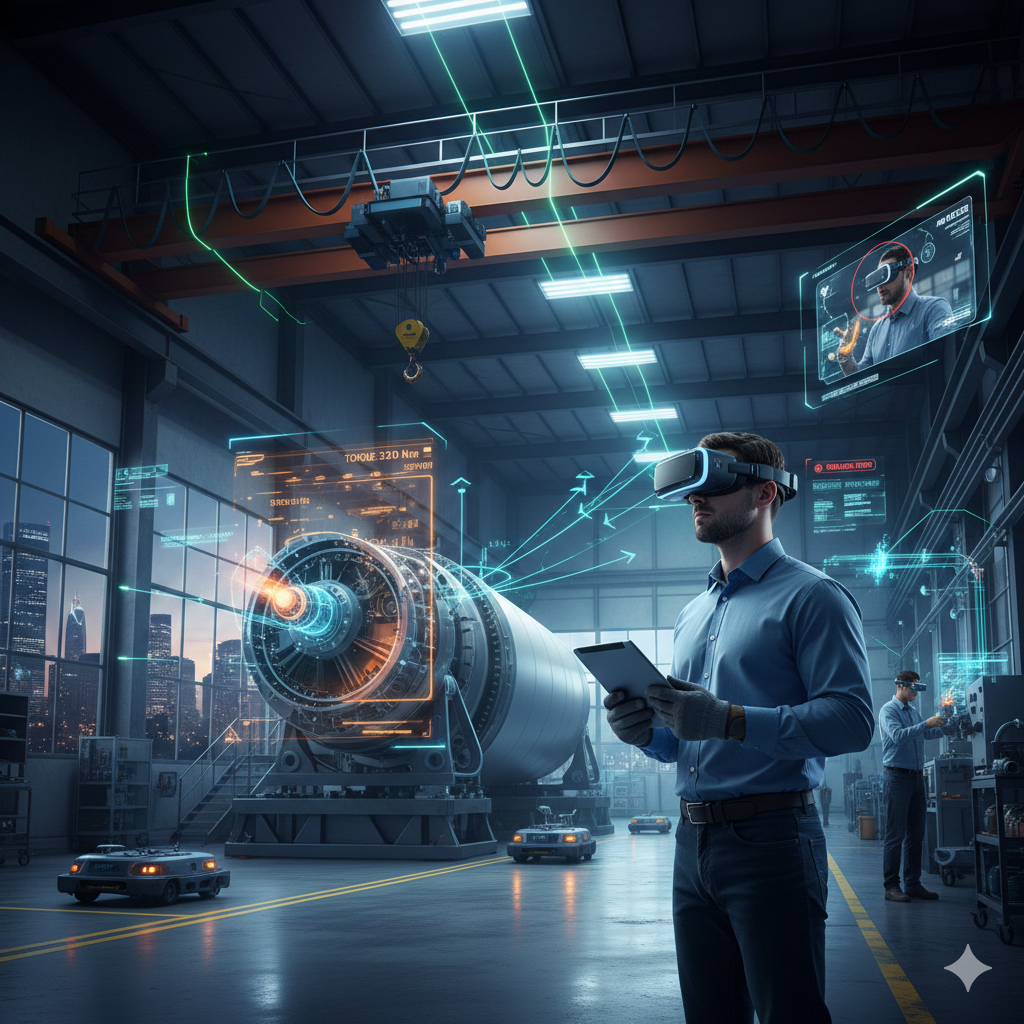 AR大空间，工业AR智能空间，AR巡检，AR远程协助