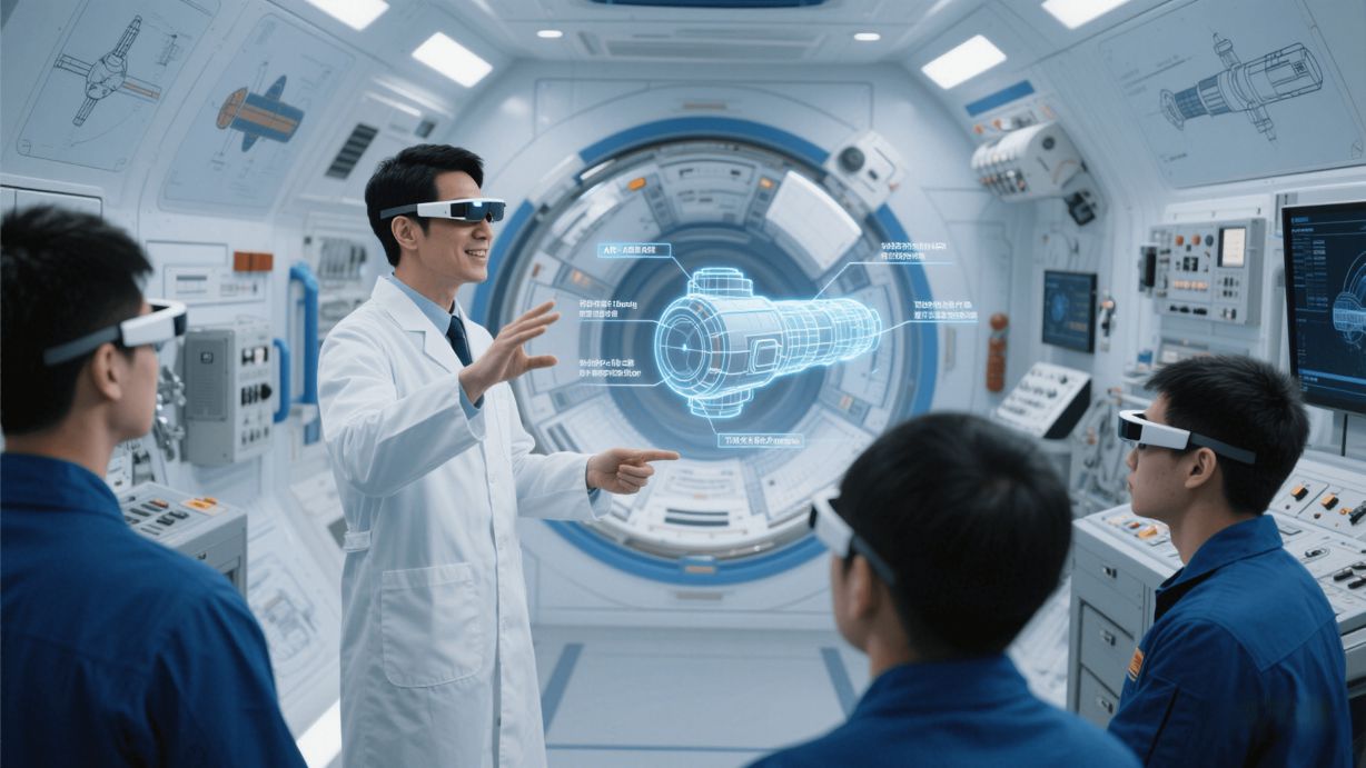 航天AR智能装配，AR培训指导，AR远程协助，AR巡检，多终端协同