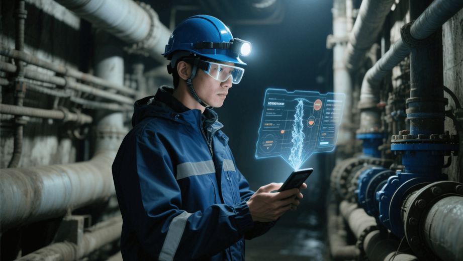 AR管网管道巡检，AR远程协助，AR监测预警，水务点检巡检，水务智能化运维